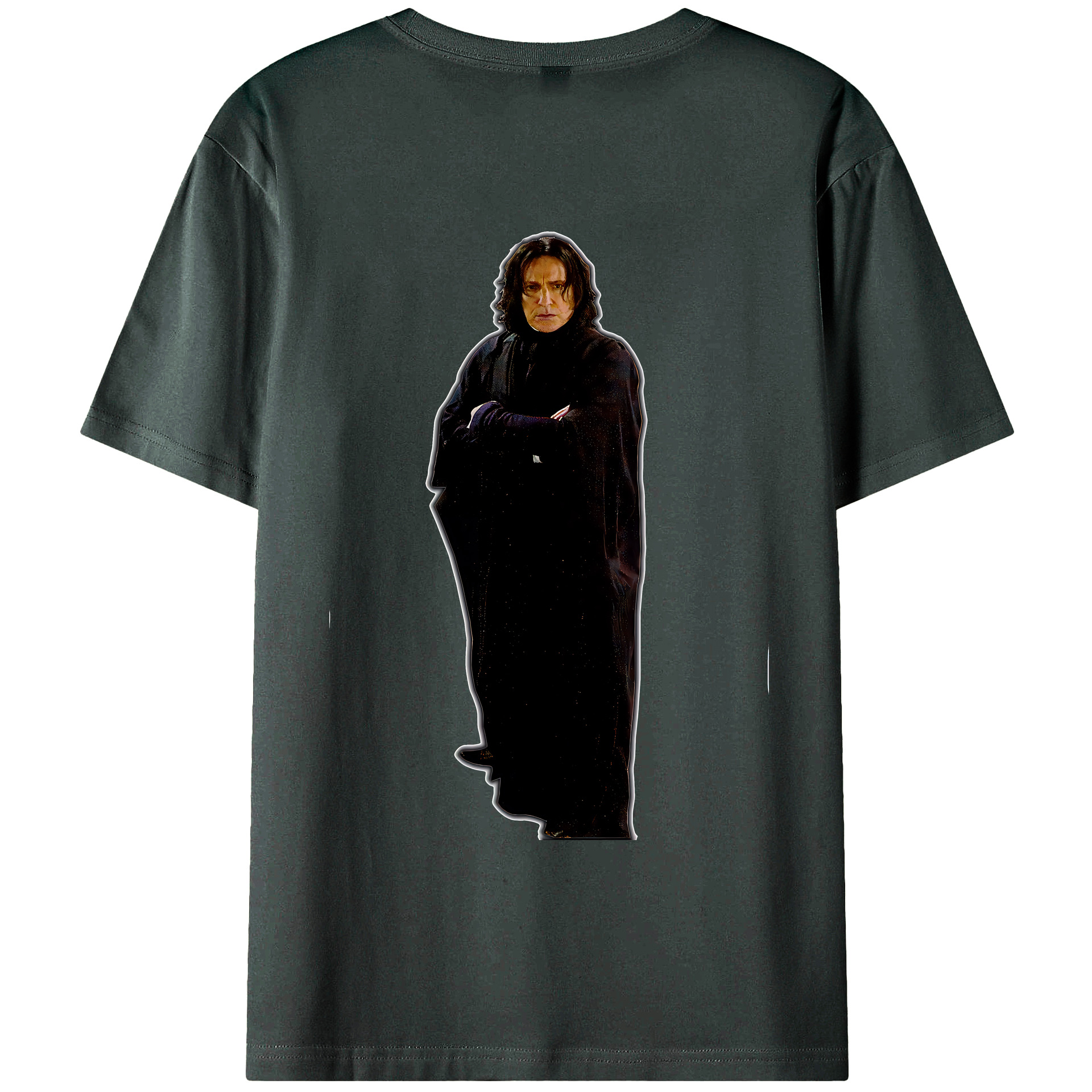 （画像用） Harry Potter ハリー・ポッターシリーズ 綿100％ メンズ半袖Tシャツ（バックプリント） 通気性